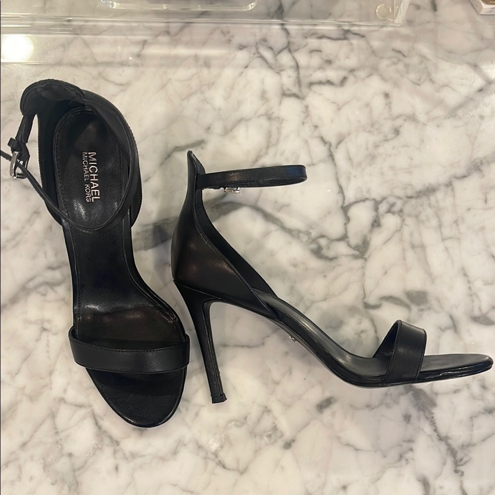 Michael Kors Black Strappy Heels